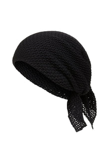 Scarf | Black Crochet