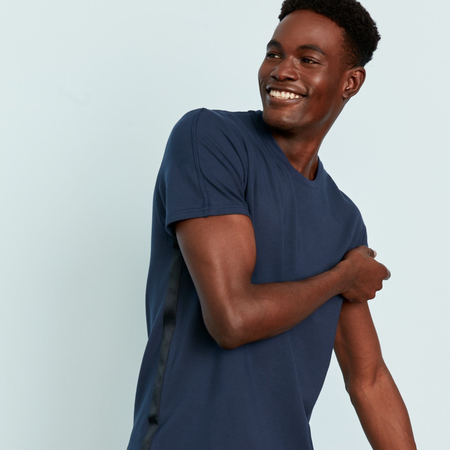 Heavyweight Modal French Terry Lounge Tee | Navy