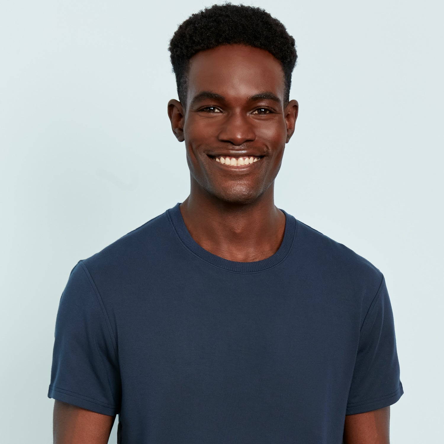 Heavyweight Modal French Terry Lounge Tee | Navy