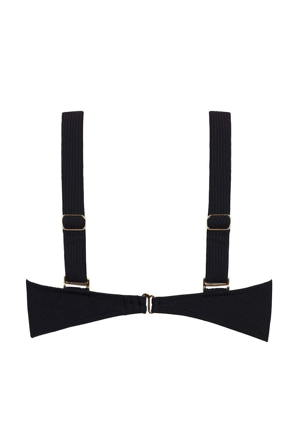 Bustier Bikini Top | Black Rib