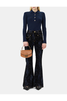 Blue Snake Goddi Jeans | Indigo