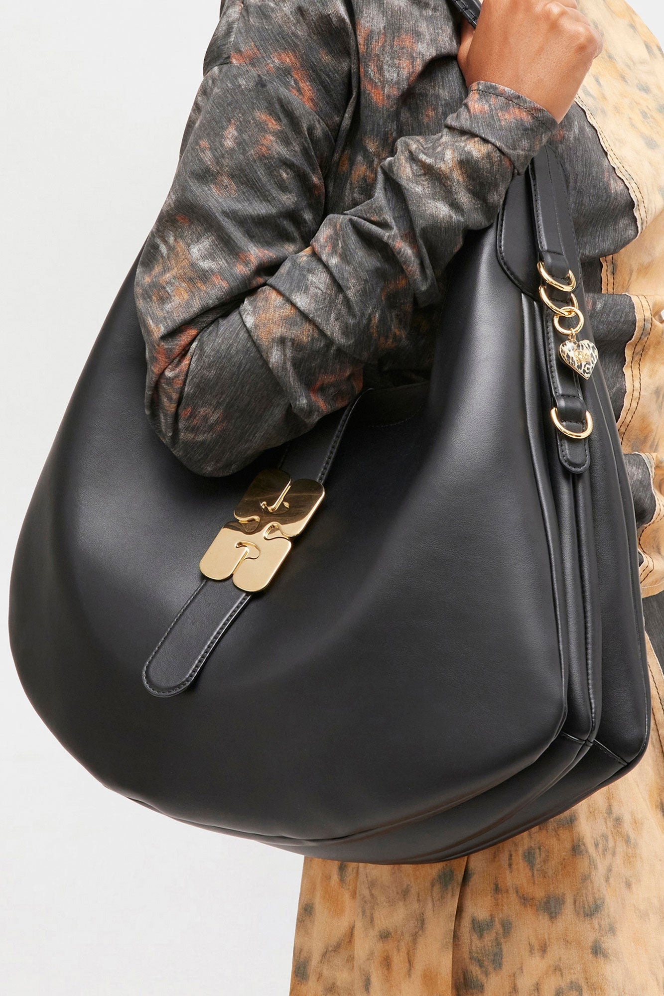 Bou Heart Charm | Leopard