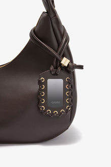 Brown Medium Laces Hobo Bag | Chocolate Torte