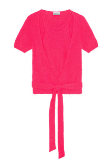 Brushed Alpaca Wrap Blouse | Love Potion