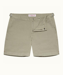 Bulldog Cotton Twill Mid-Length Cotton Twill Shorts | Cliff Grey