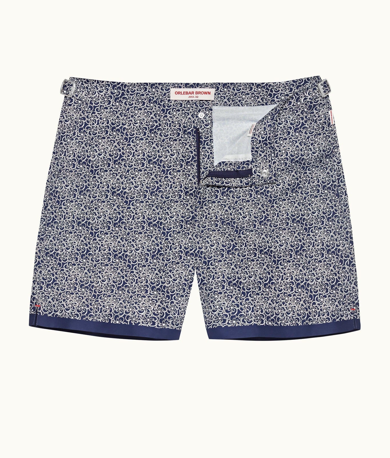 Bulldog Floral Mid-Length Swim Shorts | Midnight Navy