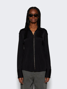 Women | Dion Lee | Studded Placket Shirt | Black