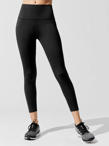 Carbon38 | High Rise 7/8 Legging In Cloud Compression | Black