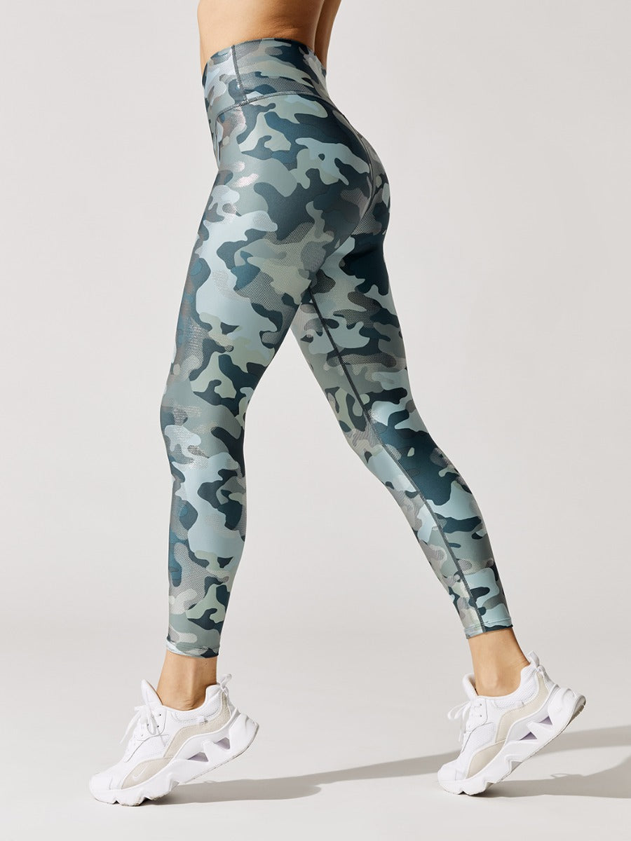 Carbon38 | Metallic Camo 7/8 Legging | Metallic Camo