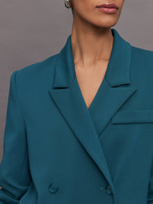 Carbon38 | Oversized Blazer With Cuffs | Deep Lagoon
