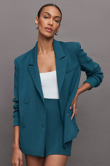 Carbon38 | Oversized Blazer With Cuffs | Deep Lagoon
