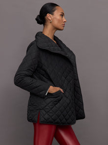 Carbon38 | Quilted Coat | Black