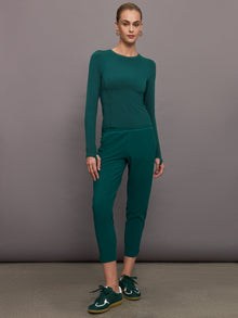 Carbon38 | Long Sleeve Crew Neck Top In Melt | Ponderosa Pine