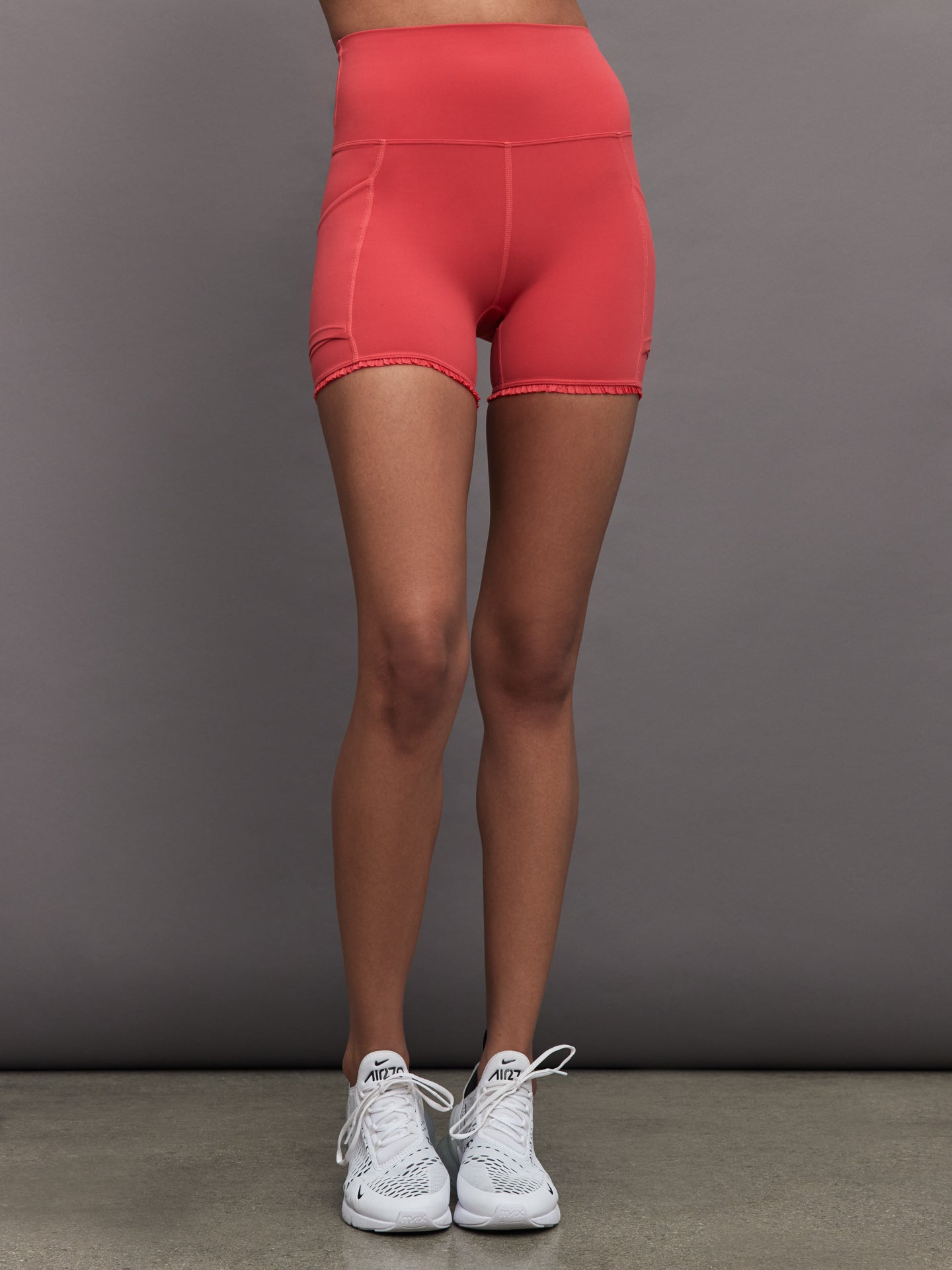 Pleated Tennis Ball Shortie in Melt | Tomato