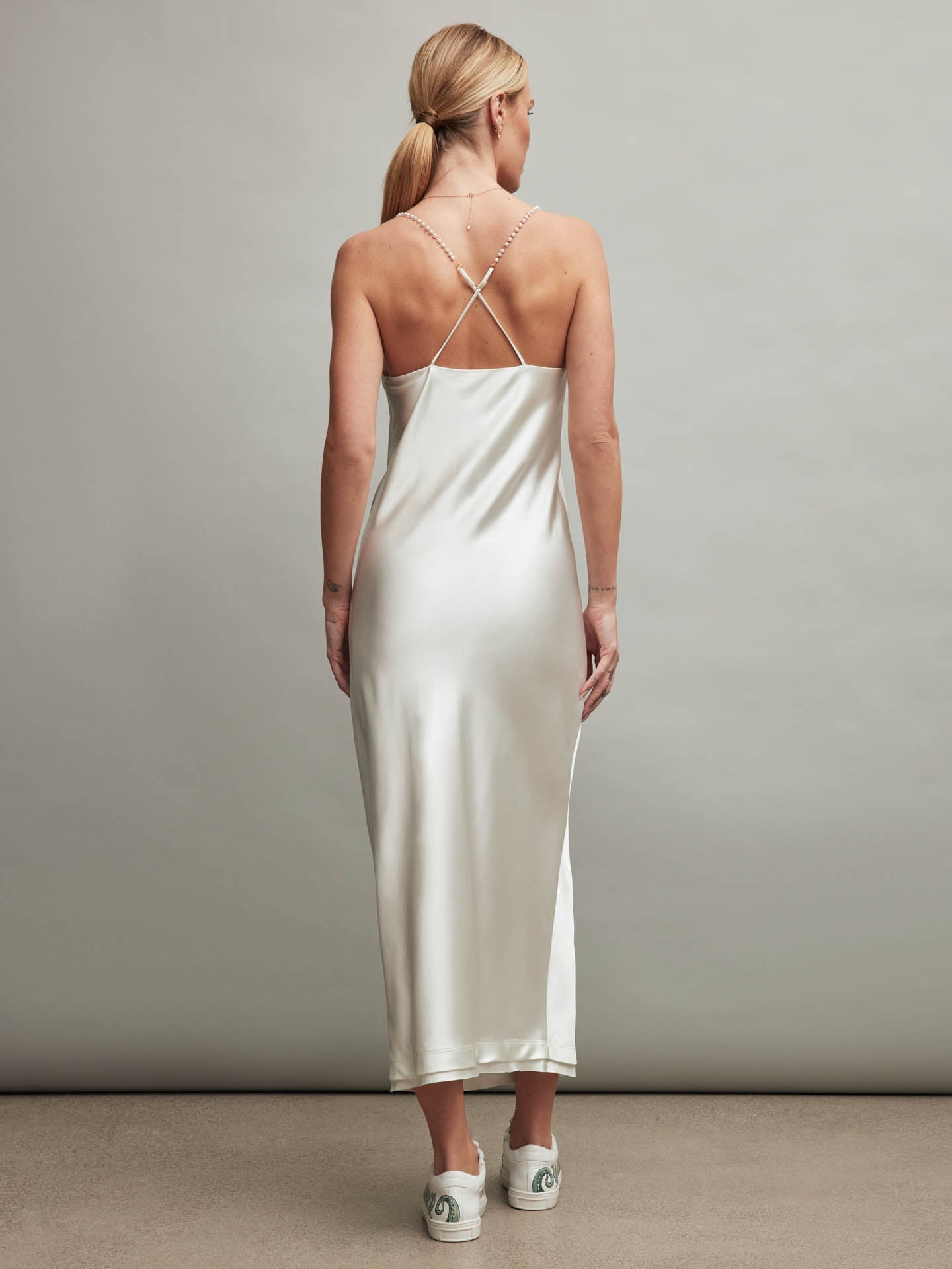 Carbon38 | Satin Slip Dress | Ivory