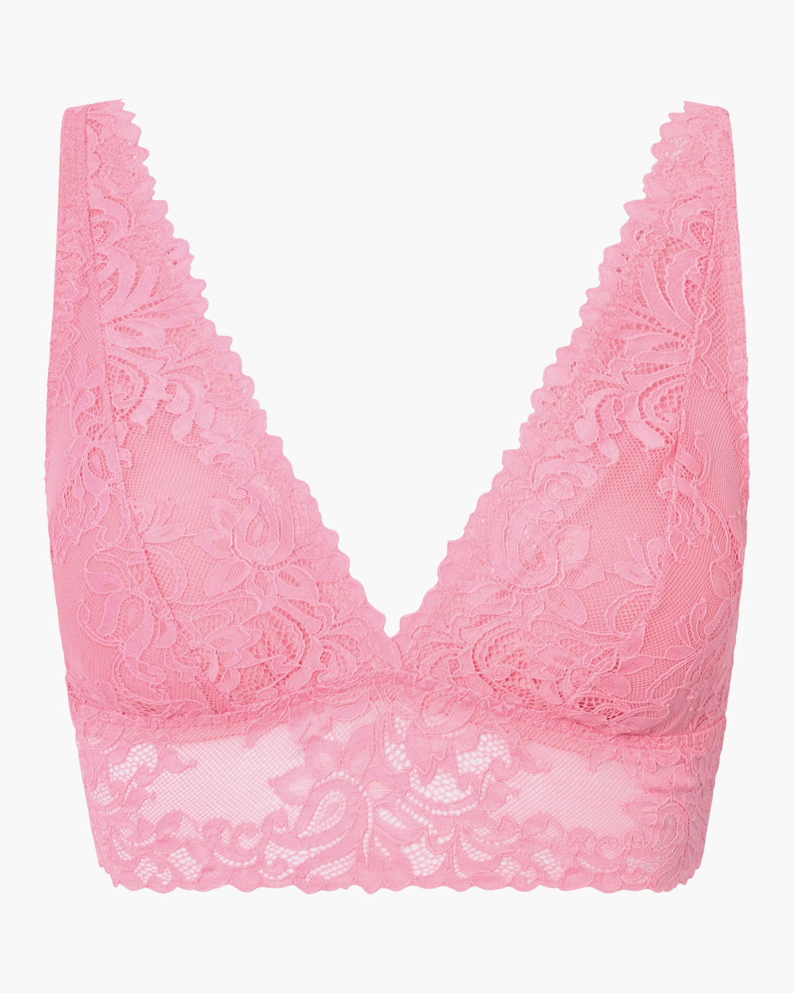 Pink Bralette - Carmela Plunge Bralette