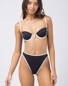 Nico Bikini Top | Black Cream