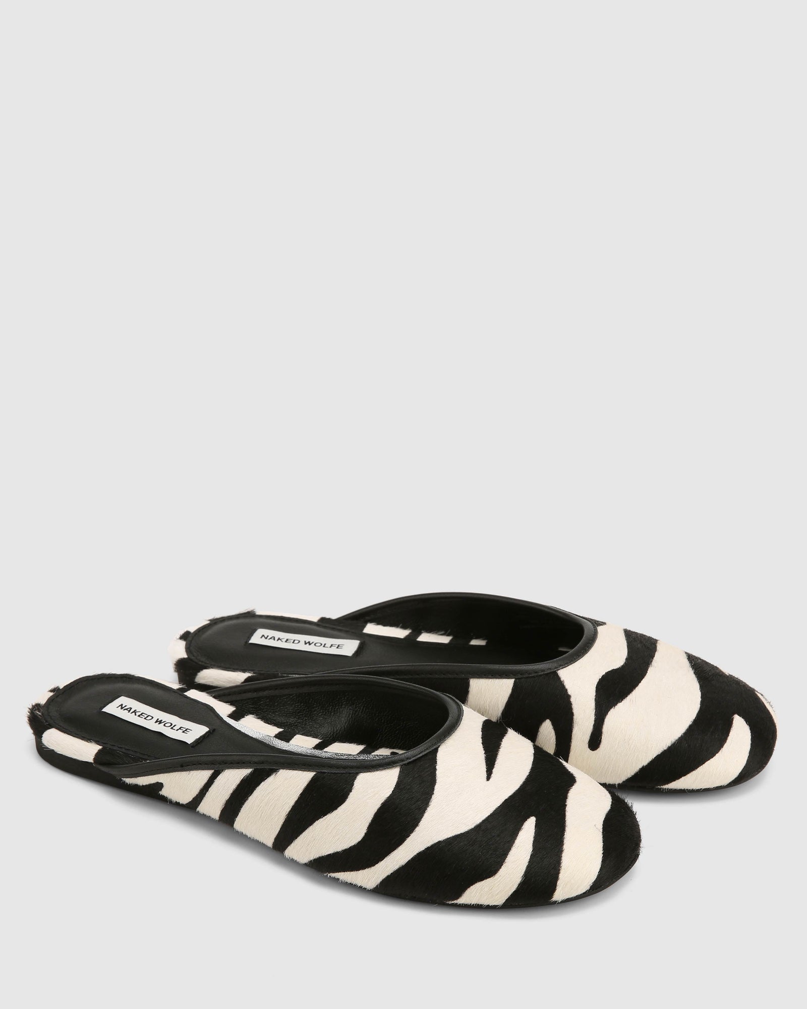 Womens | Chaos Pony Flat | Black/Zebra