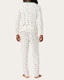 Mens | Chase PJ Set in Big Red Trucks | Snow