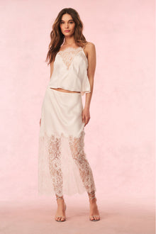Constantina Satin Lace Cami Top | Sugar Buff