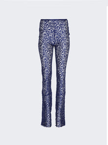 Women | Coperni | Lace Flared Trousers | Royal Blue
