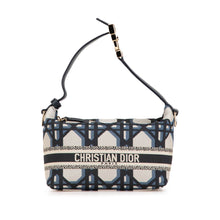 Dior | Pre-Owned Small Canvas Cannage DiorTravel Nomad Pouch | Blue