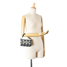 Dior | Pre-Owned Small Canvas Cannage DiorTravel Nomad Pouch | Blue