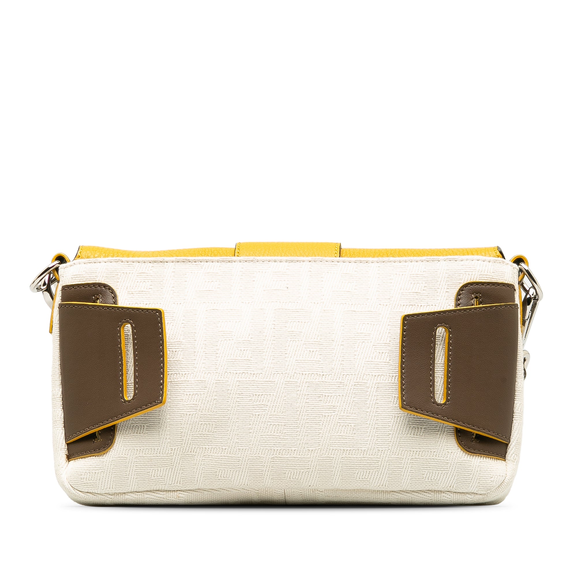 Fendi | Pre-Owned Zucca Convertible Baguette Crossbody | White