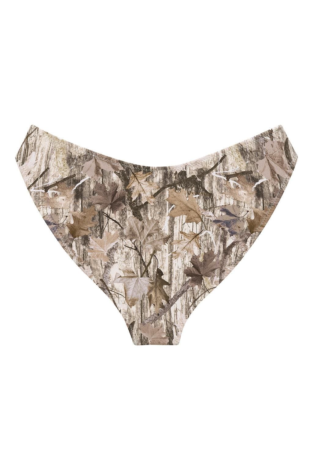 Added Coverage Lulu Zig Zag Stitch Bikini Bottom | Camo
