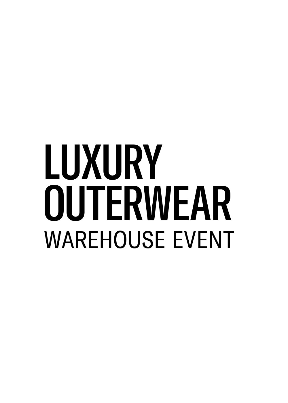 Luxury Outerwear Event, Chicago Pop-Up