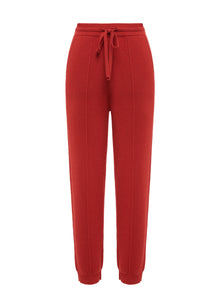 Cashmere Jogger Pants | Red