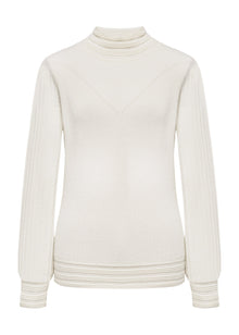 Cashmere Knit Top | White