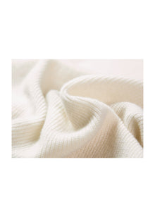 Cashmere Knit Top | White
