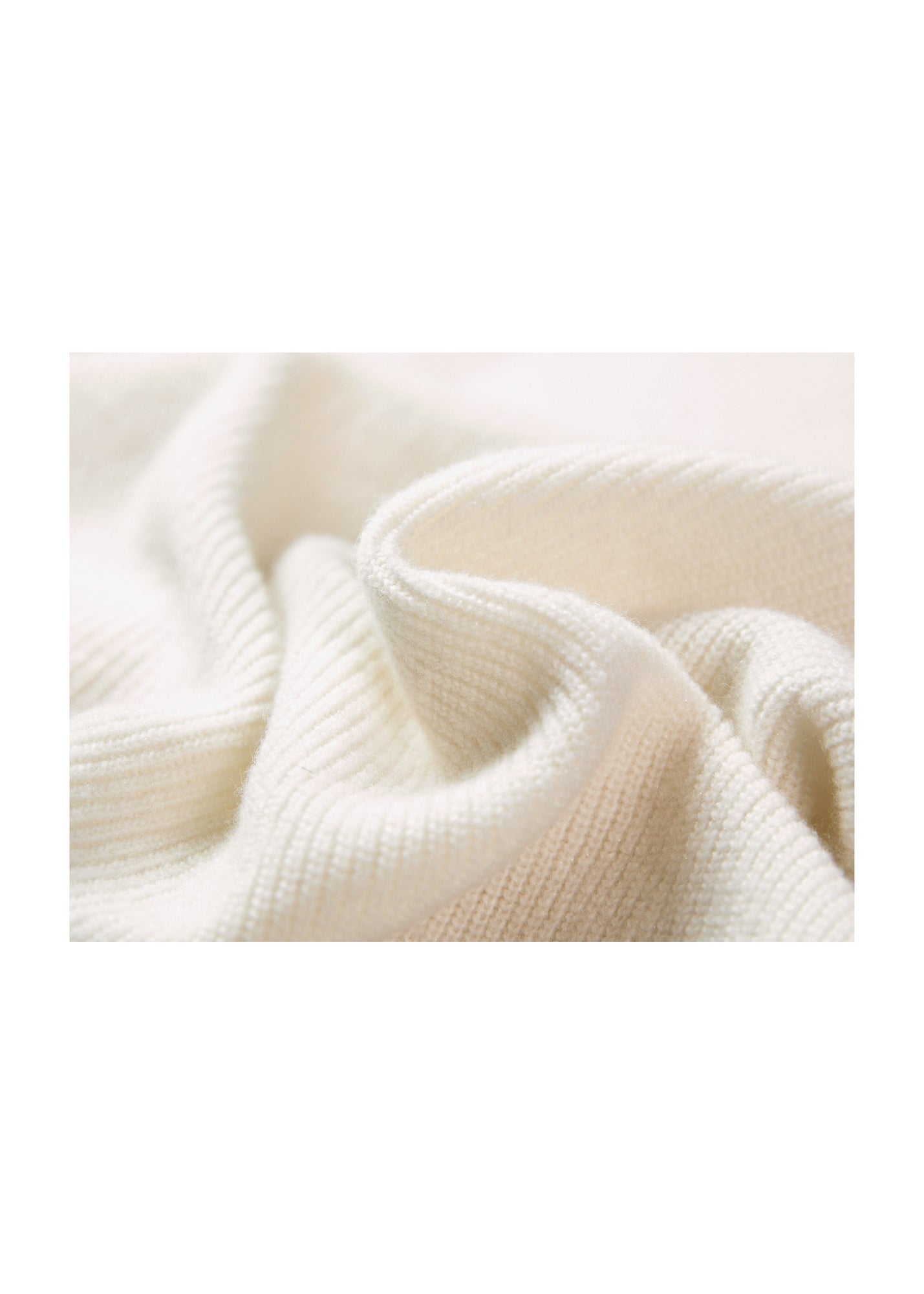 Cashmere Knit Top | White