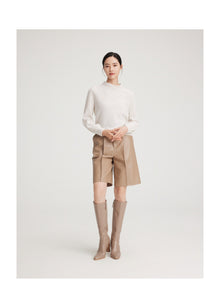 Cashmere Knit Top | White
