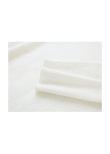 Cashmere Seamless Base Layer Top | White