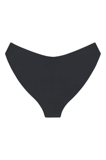 Added Coverage Lulu Zig Zag Stitch Bikini Bottom | Charcoal