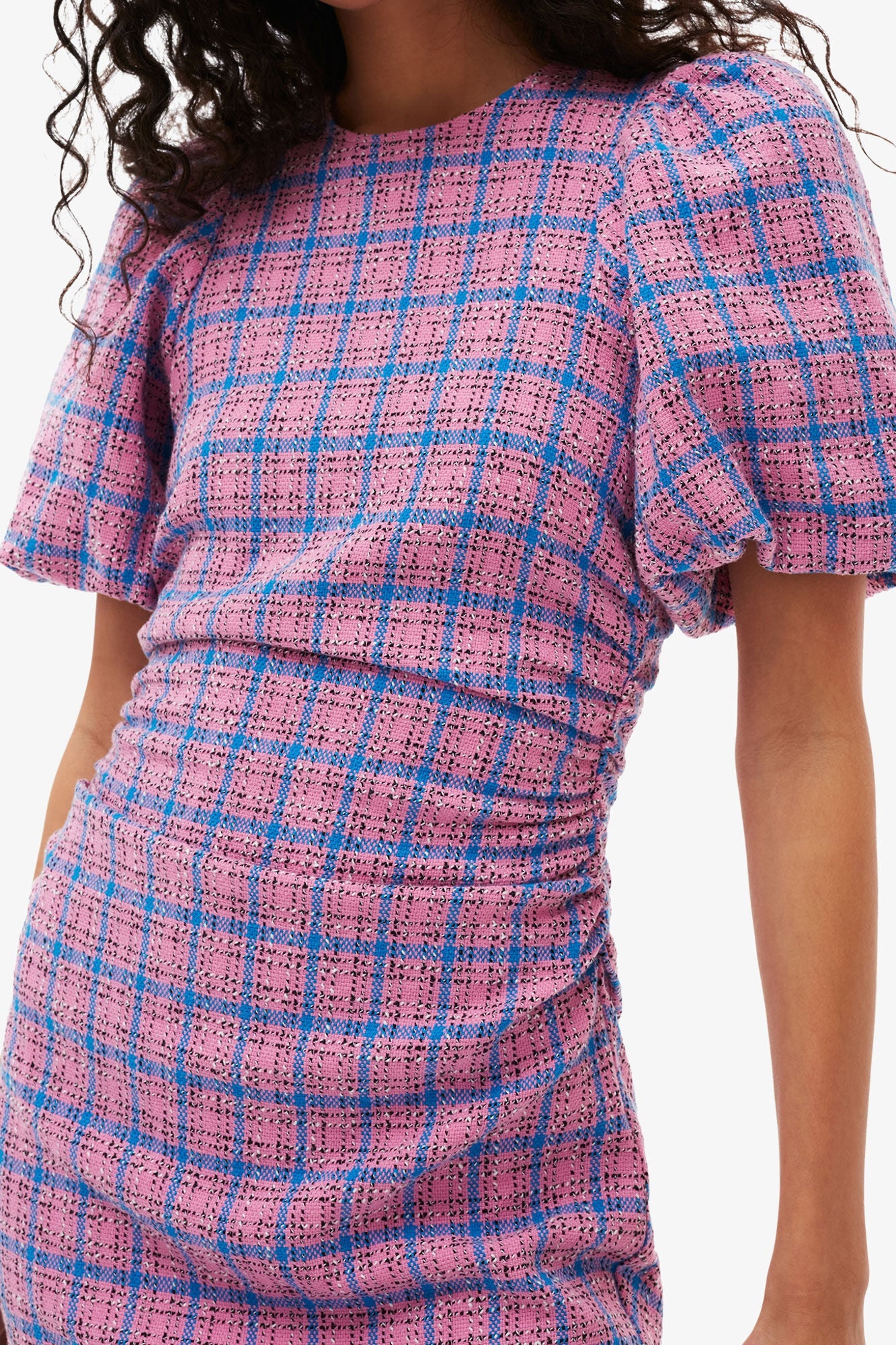 Check Suiting Mini Dress | Wild Orchid