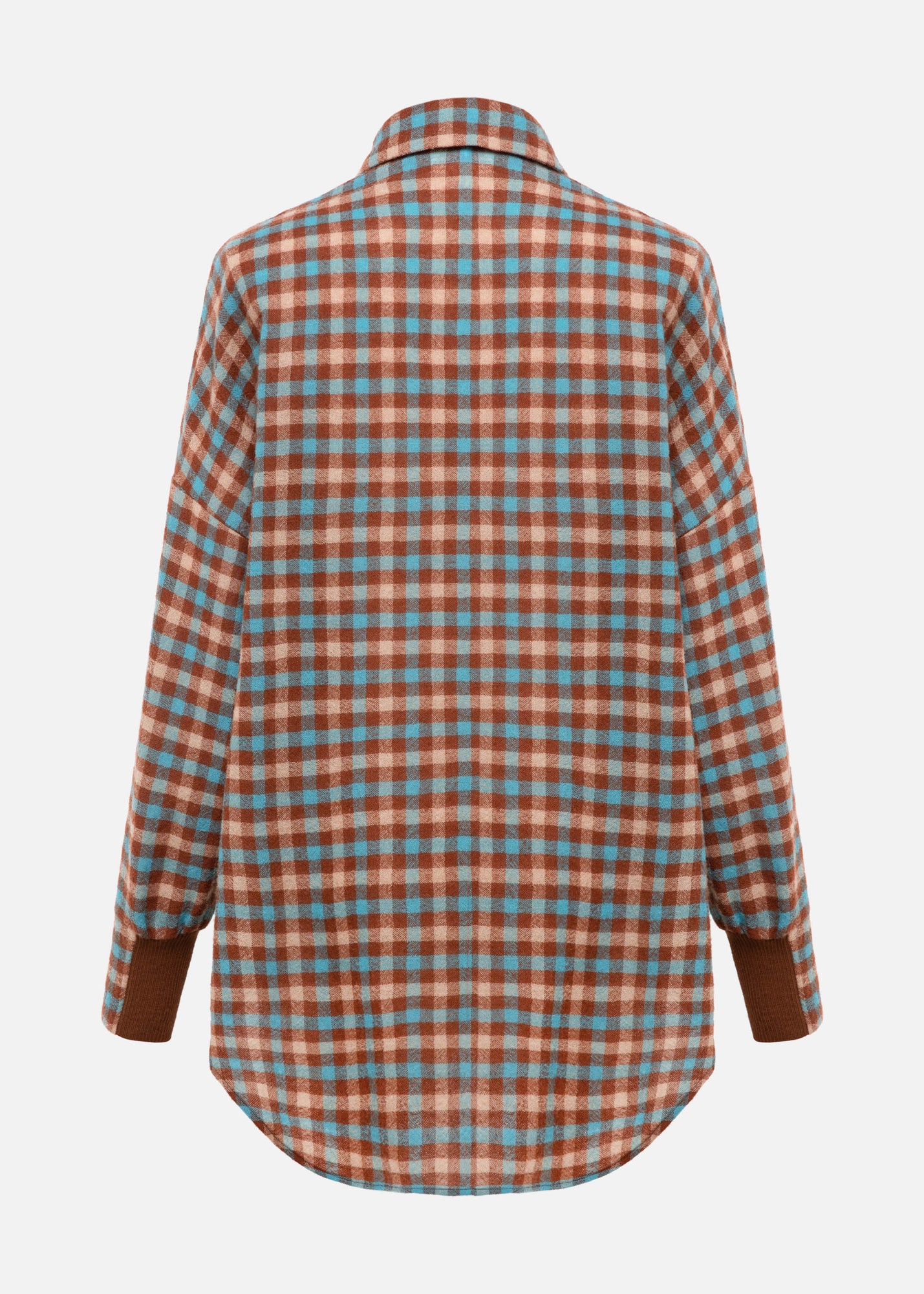 Checked Shirt | Turquoise/Brown