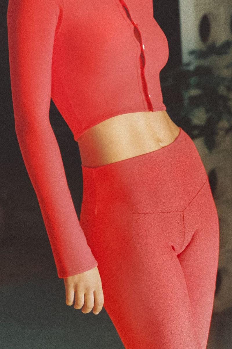 Zoe Capri Legging | Cherry