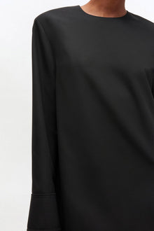 Circle Collar Dress | Black