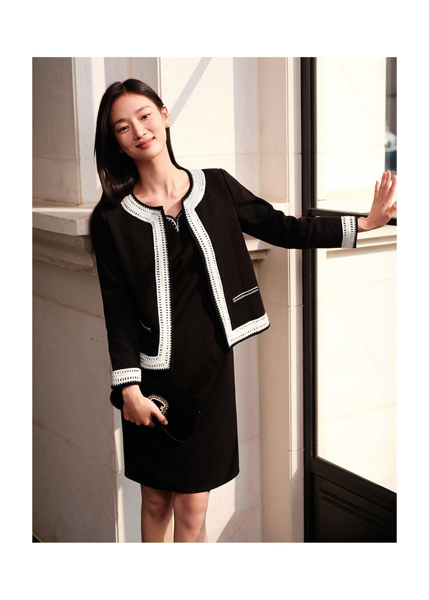 Classic Knitted Cardigan | Black