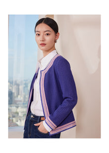 Classic Knitted Cardigan | Purple