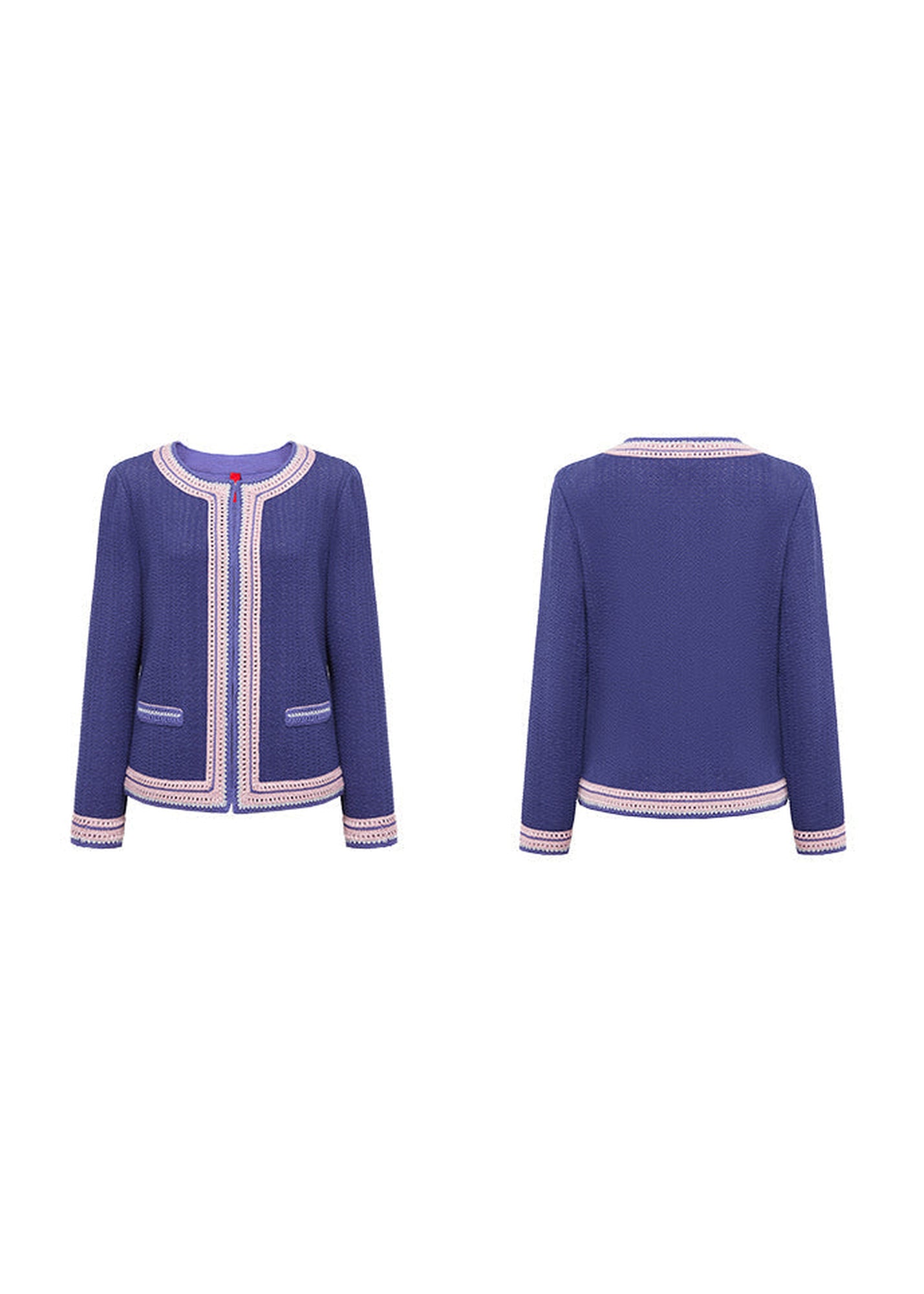 Classic Knitted Cardigan | Purple