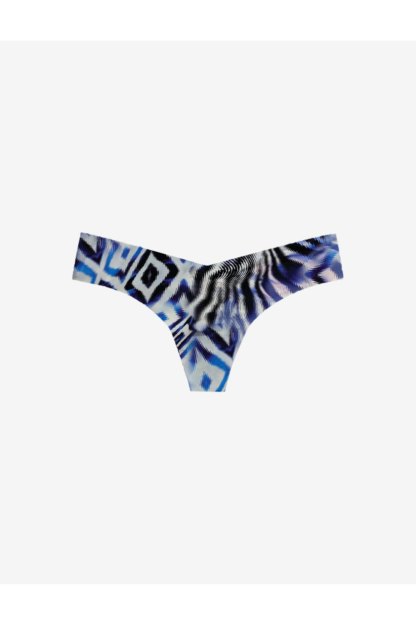 Classic Print Thong | Geo Blue