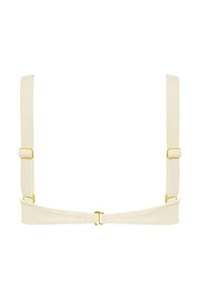 Bustier Bikini Top | Cream Rib