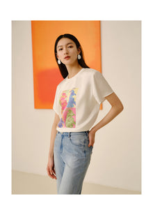 Crepe T-shirt | White