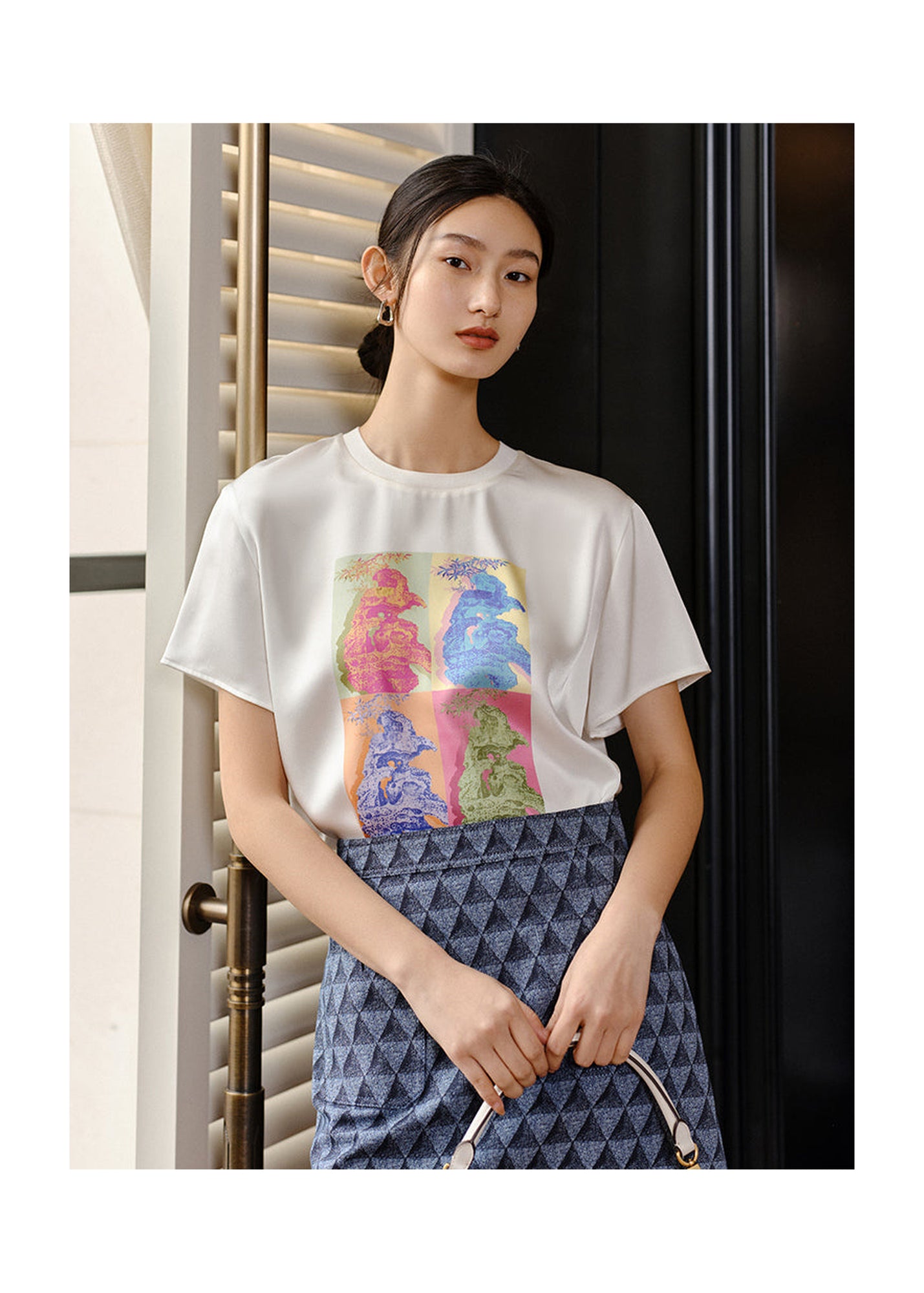 Crepe T-shirt | White