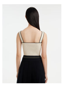 Crepe Vest | Beige