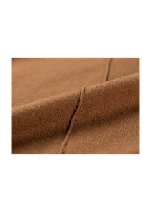 Crewneck Knit Top | Brown
